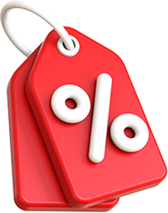 3D Discount Tag